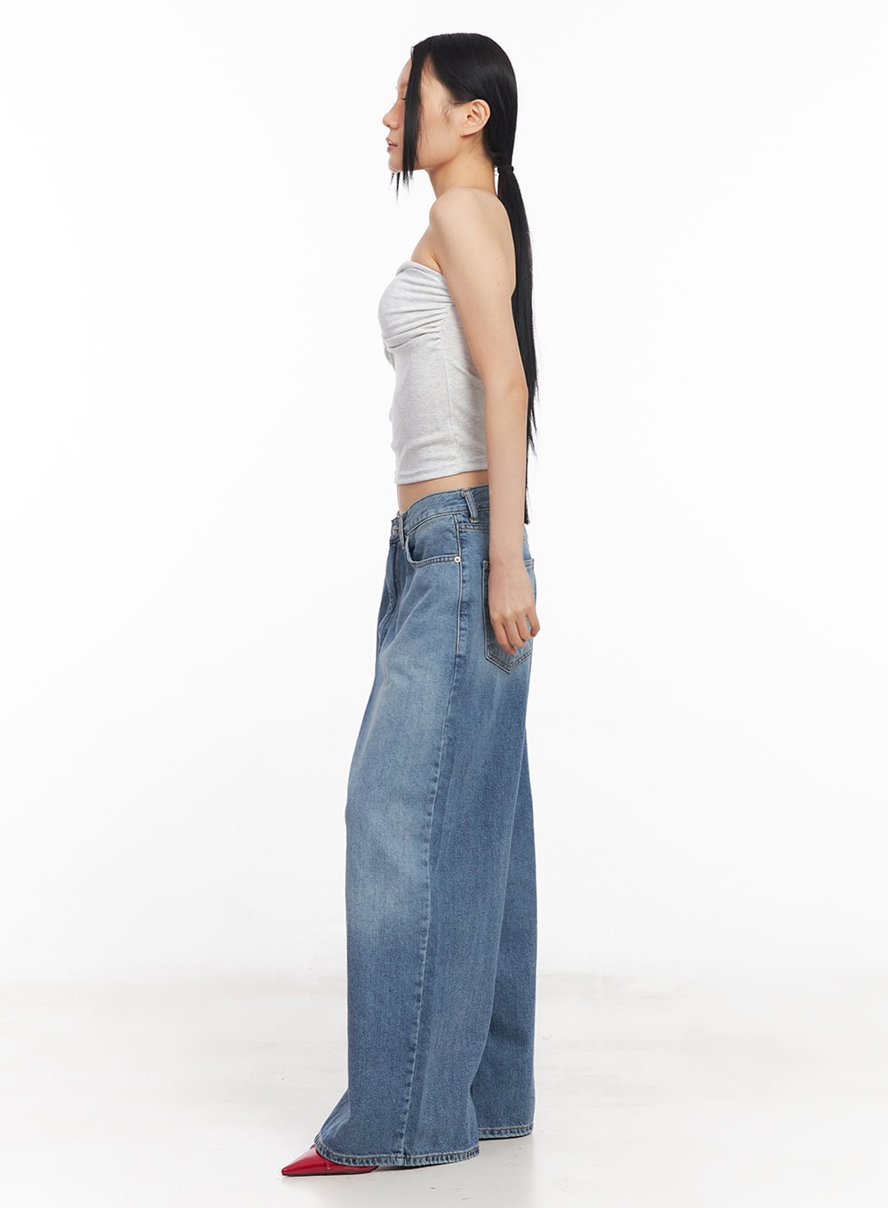 Shirring Padded Tube Top CY528