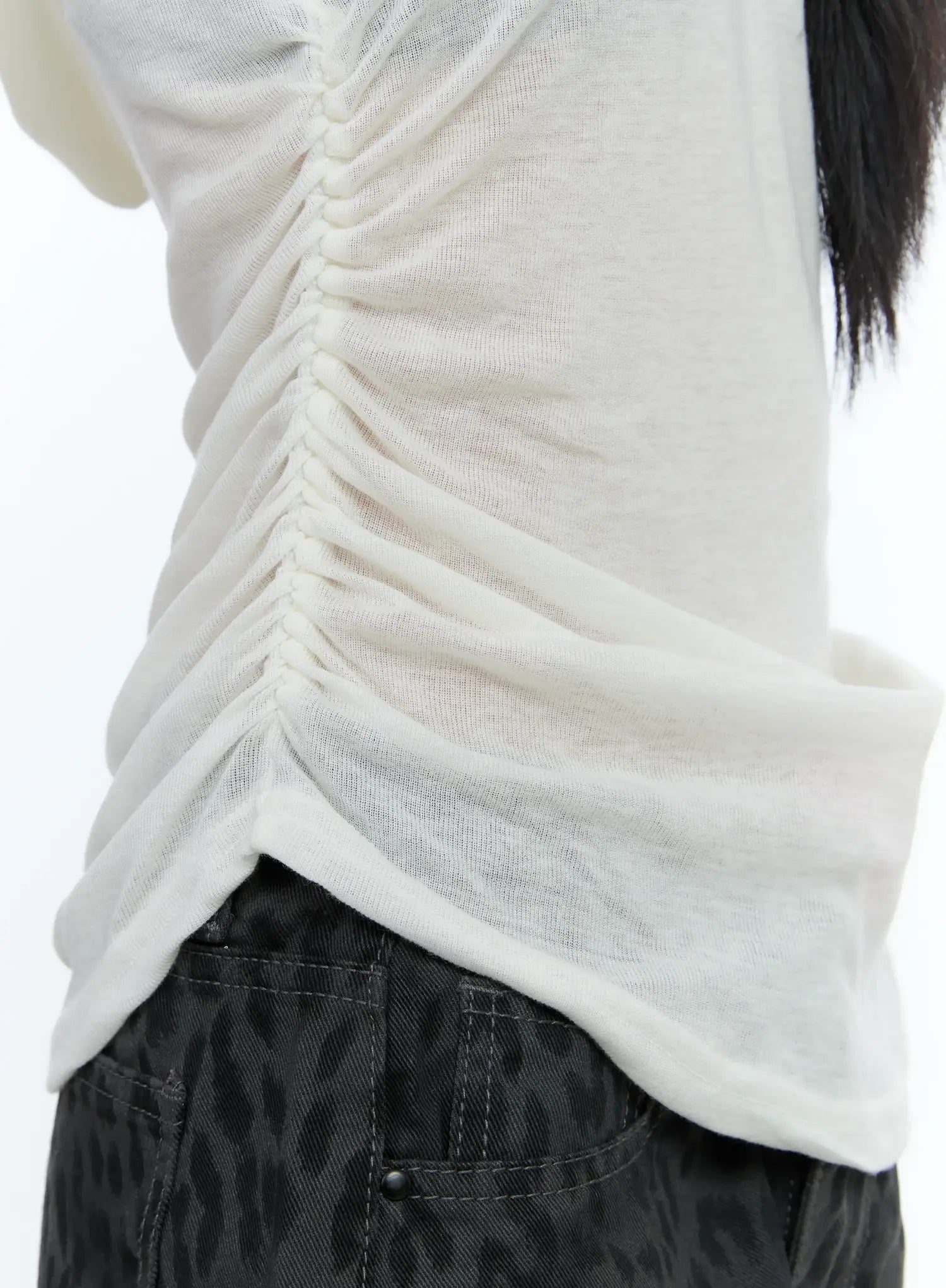 Sheer Hooded Sleeveless Top CG501