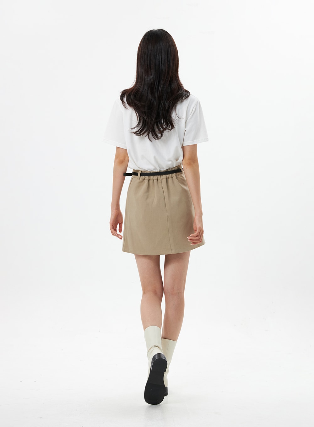 Buckle Mini Skirt OS325