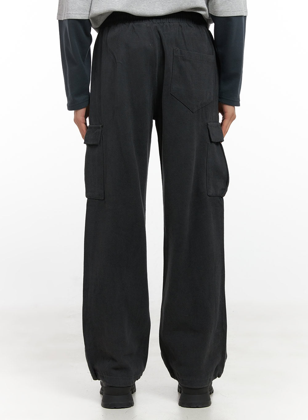 Men's Cargo Cotton Pants (Dark gray) ID413