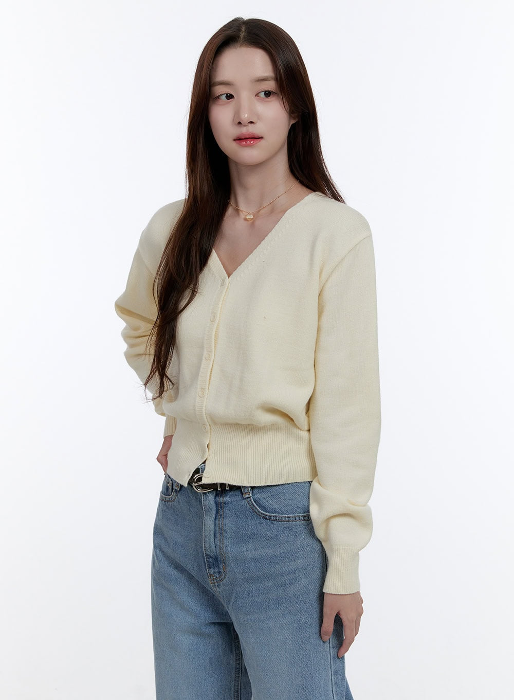 Elegant V-Neck Long Sleeve Cardigan OO407