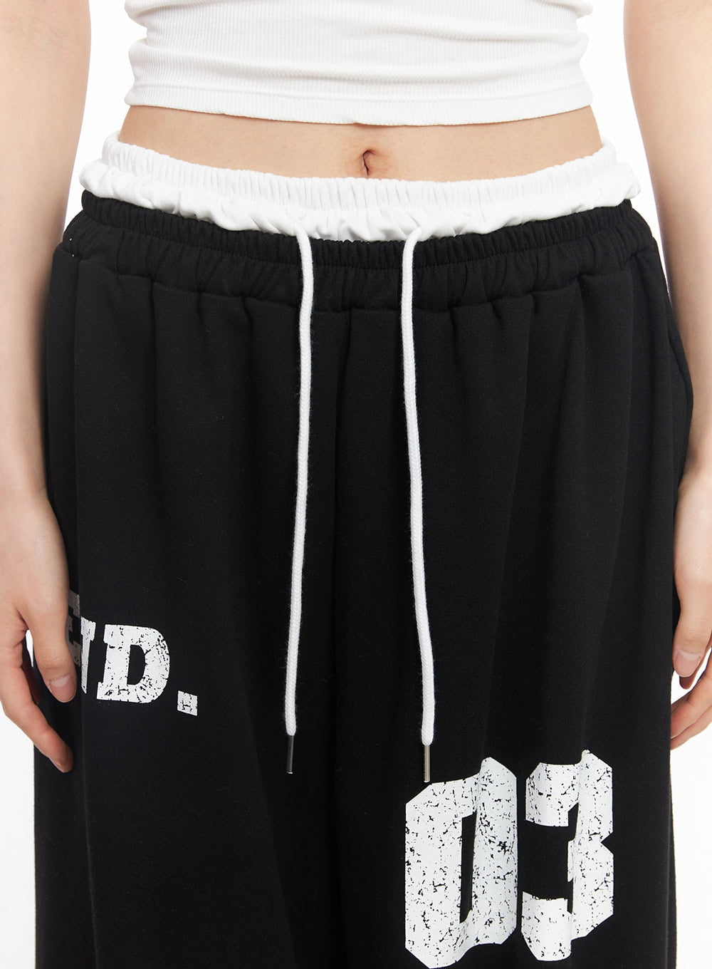 Sporty Layered Sweatpants CY528