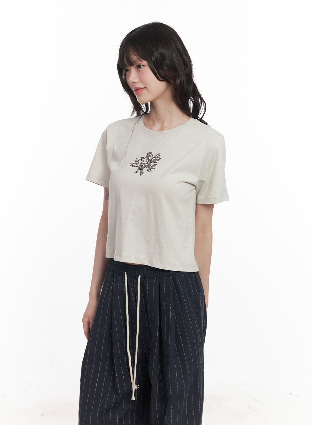 Angel Graphic Crop Tee CY521