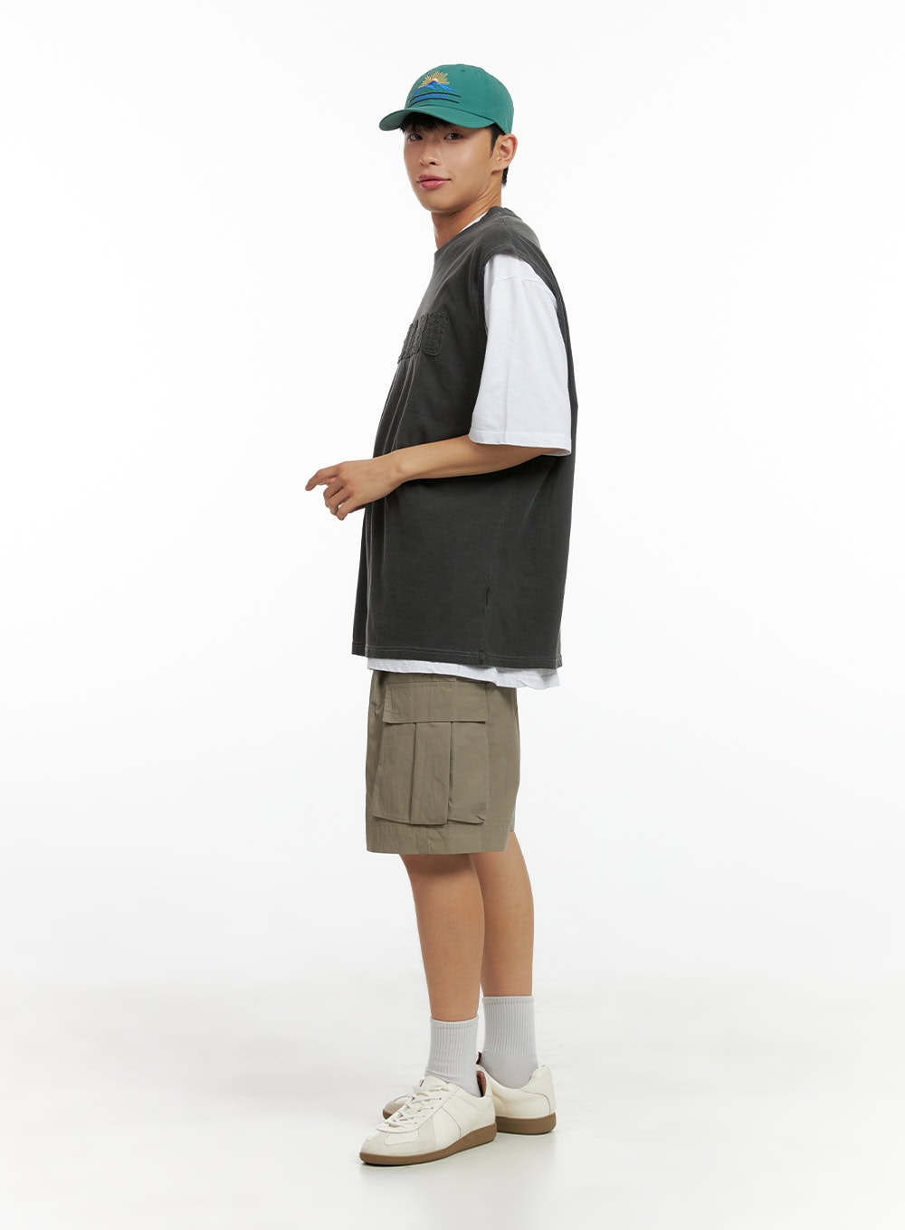 Men's Oversize Contrasting T-Shirt CL429