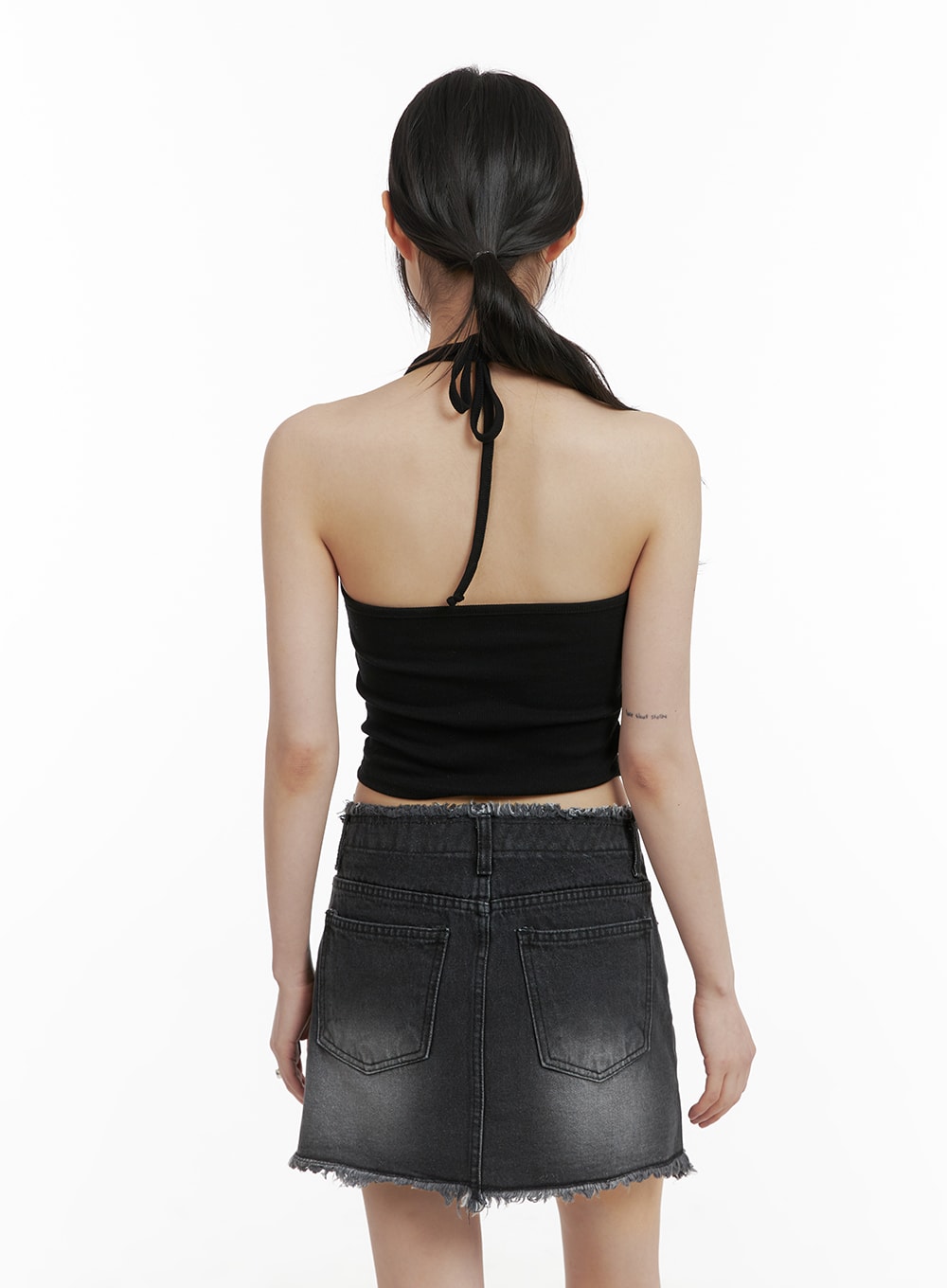 Halter Strap Crop Cami Top CA419