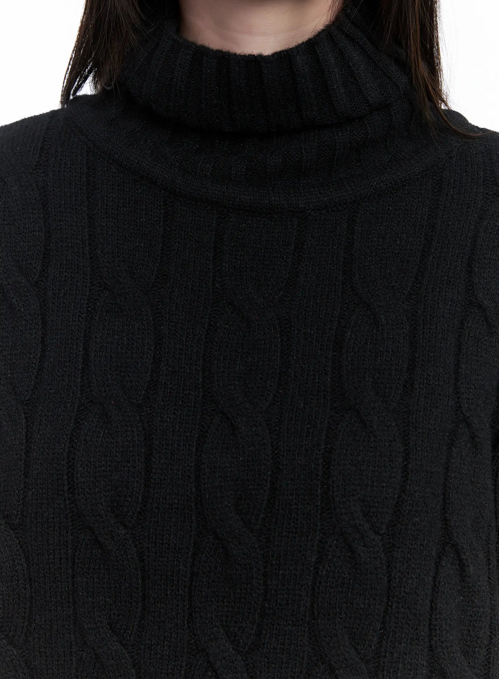 Cable Knit Turtleneck Sweater CO503