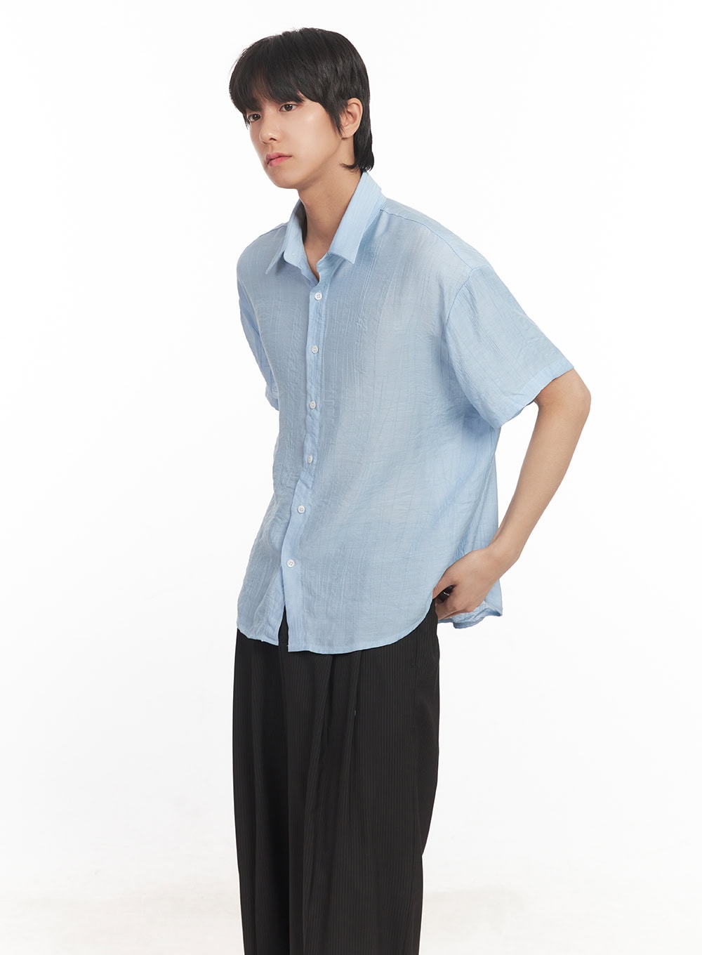 Men's Relaxed-Fit Collared Shirt IA510
