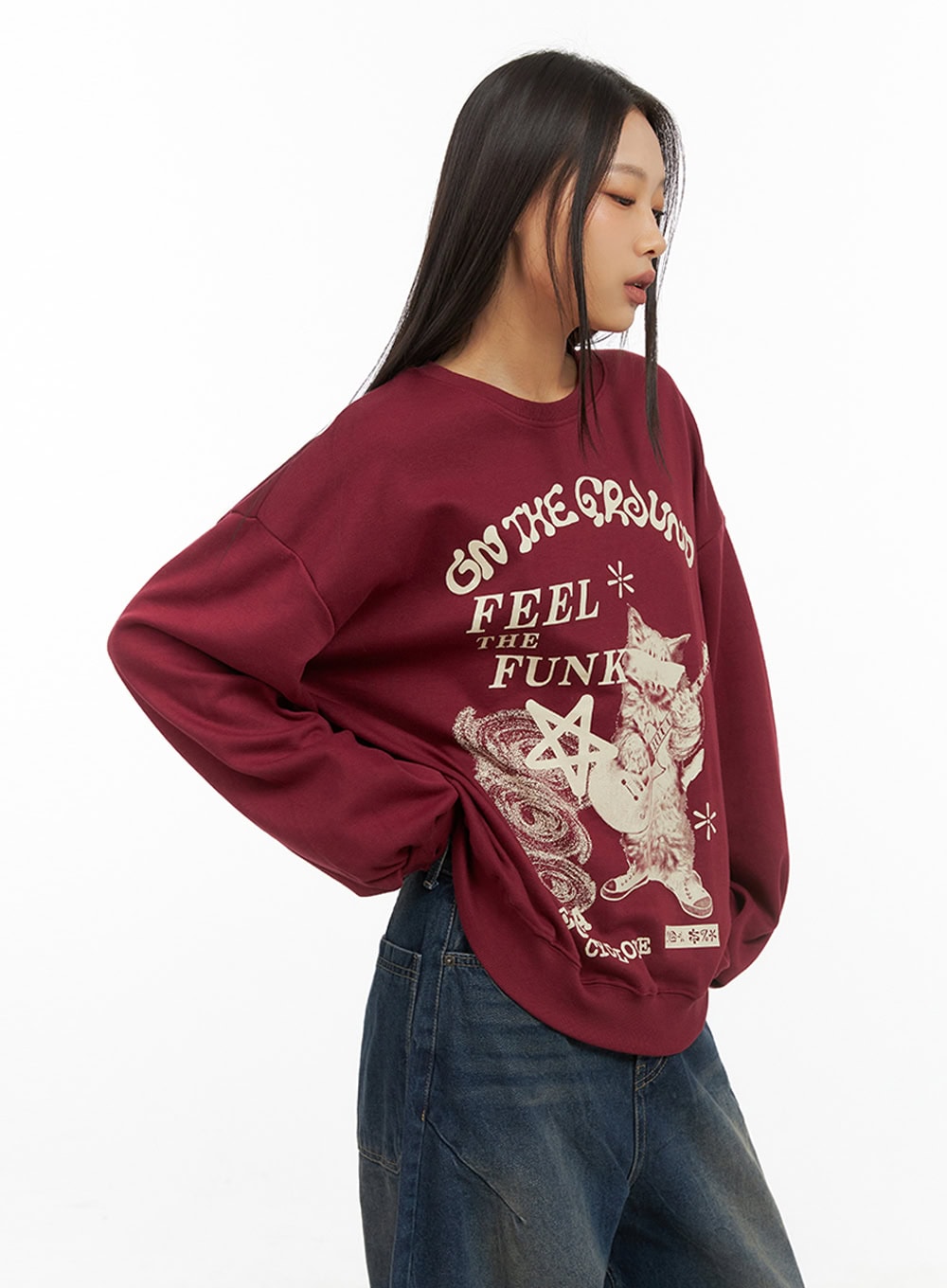 Graphic Cotton Sweatshirt IS427