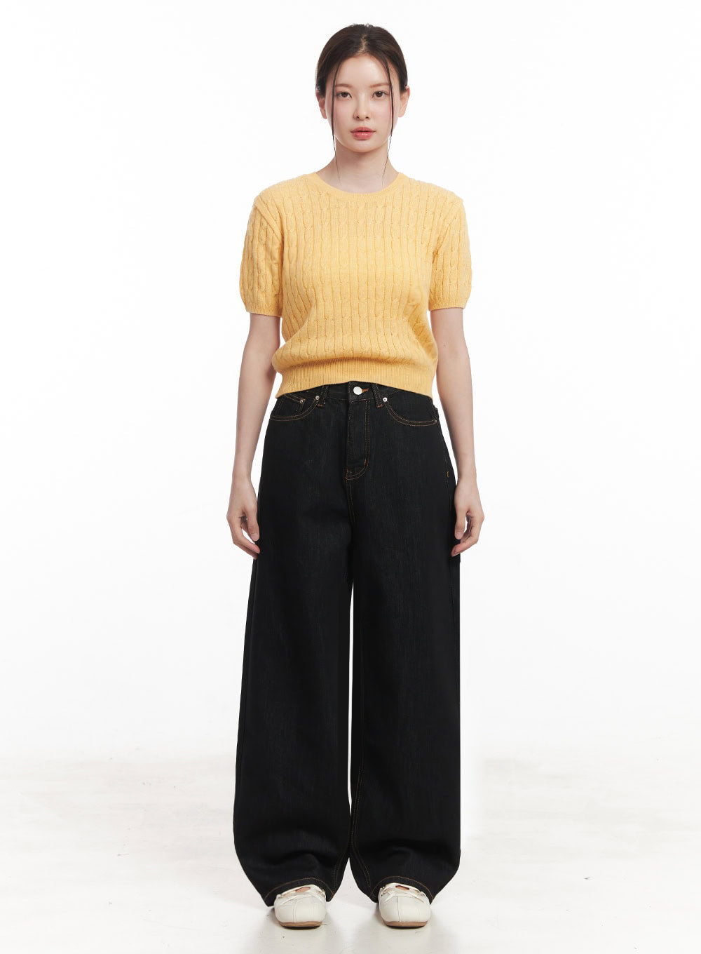 Cable-Knit Crop Top IY513