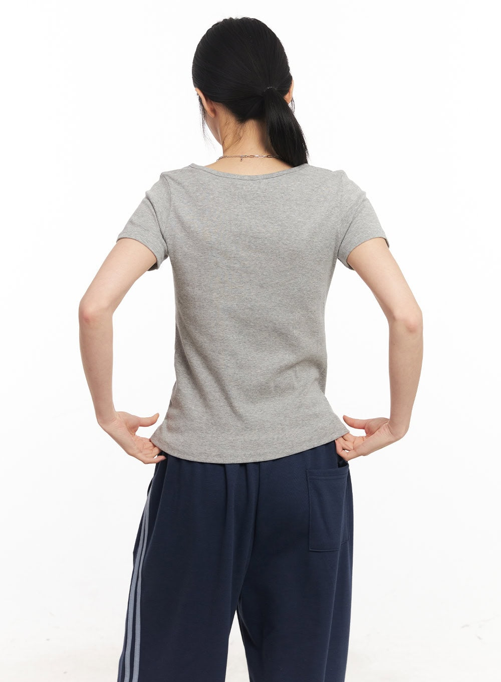 Essential Cotton U-Neck Top CA516