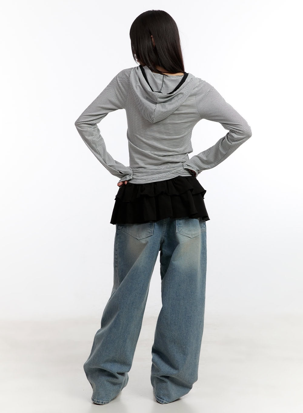 Jillie Washed Baggy Jeans CA508