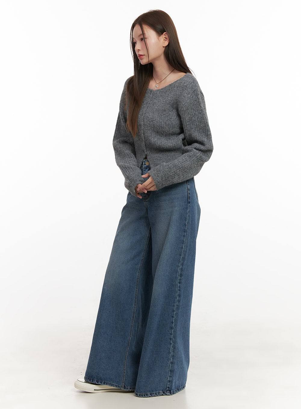 Alisa Wide Leg Denim Chic Jeans OD417