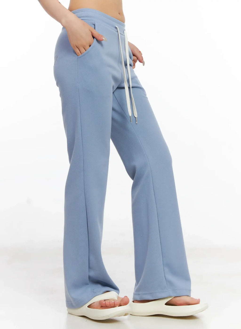 Embroidered Flare Track Pants CL525