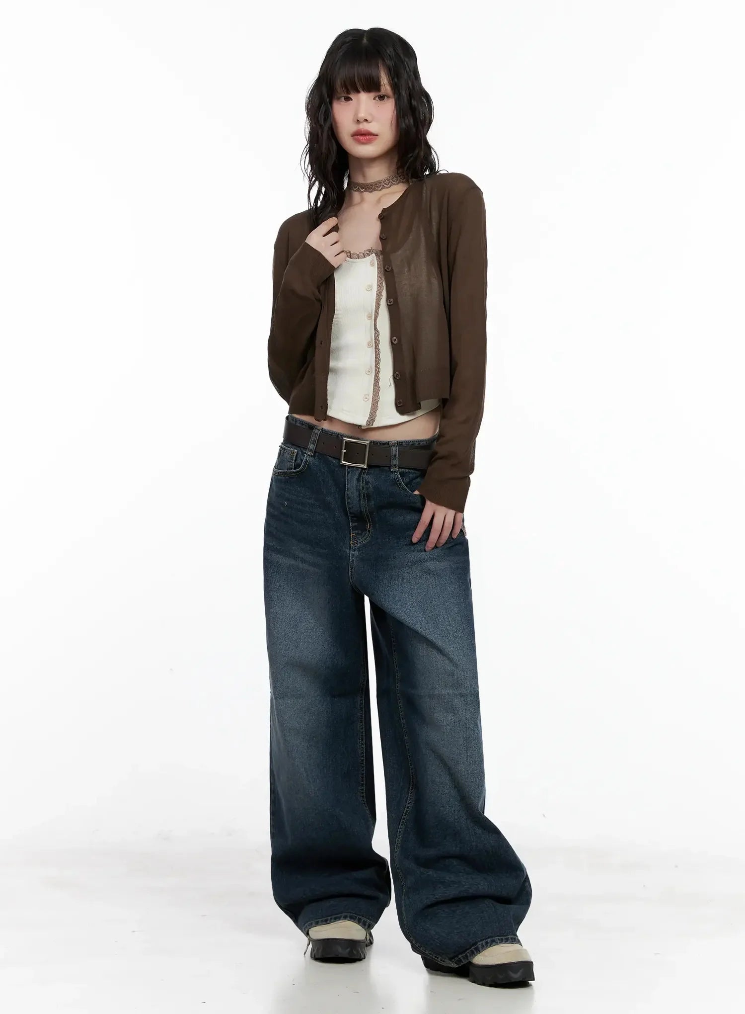 Brown Sheer Cardigan IL531