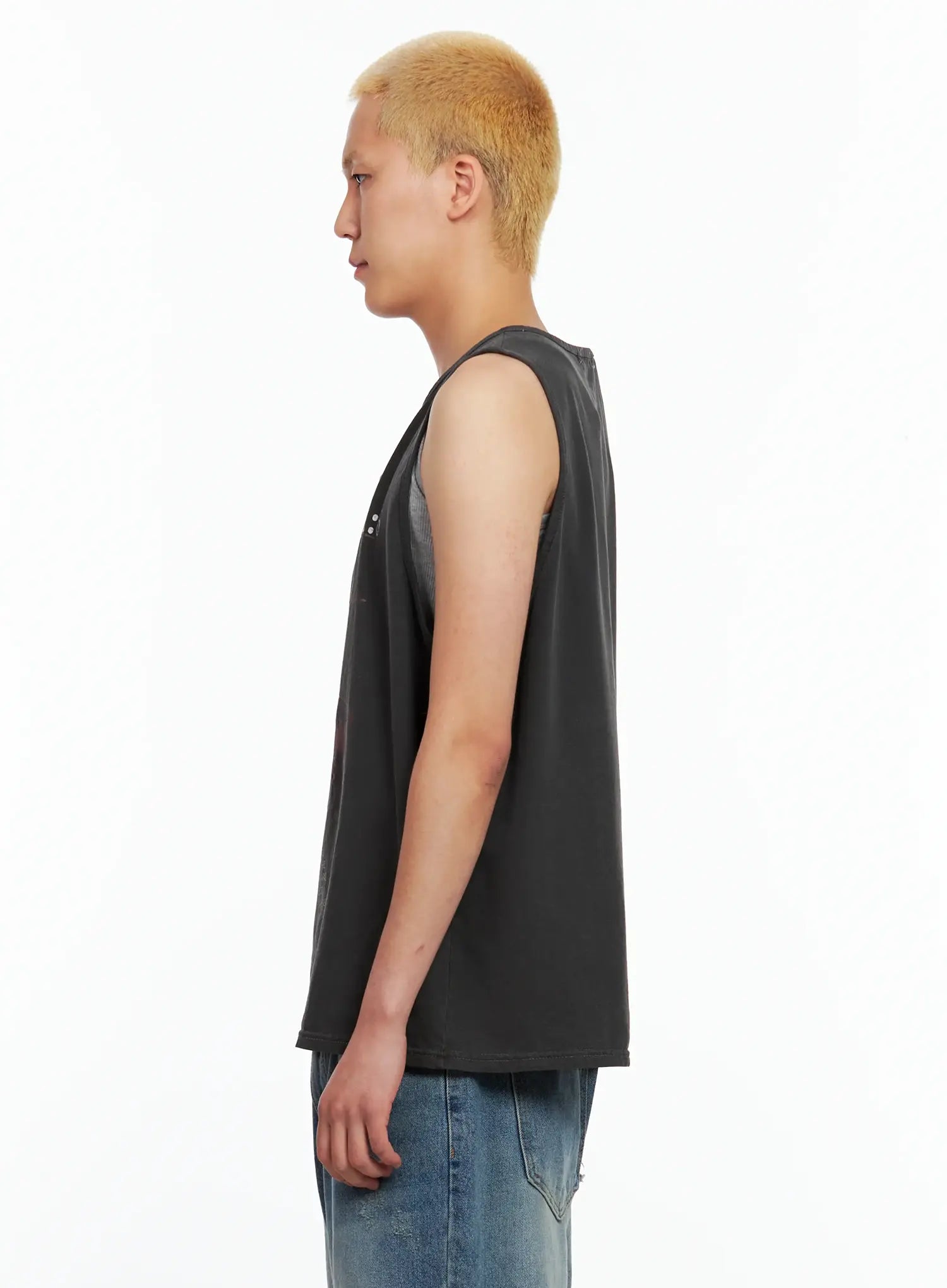 Men's Graphic Sleeveless Top IL511