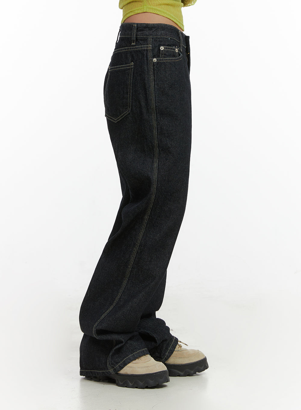 Keira Denim Stitched Bootcut Jeans CO415