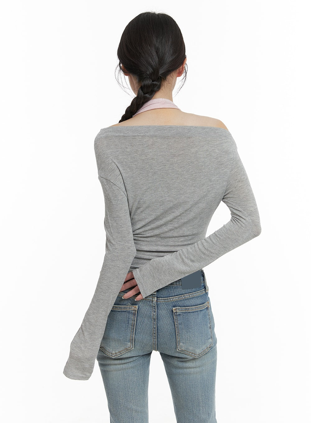 Basic Off Shoulder Long Sleeve CA402