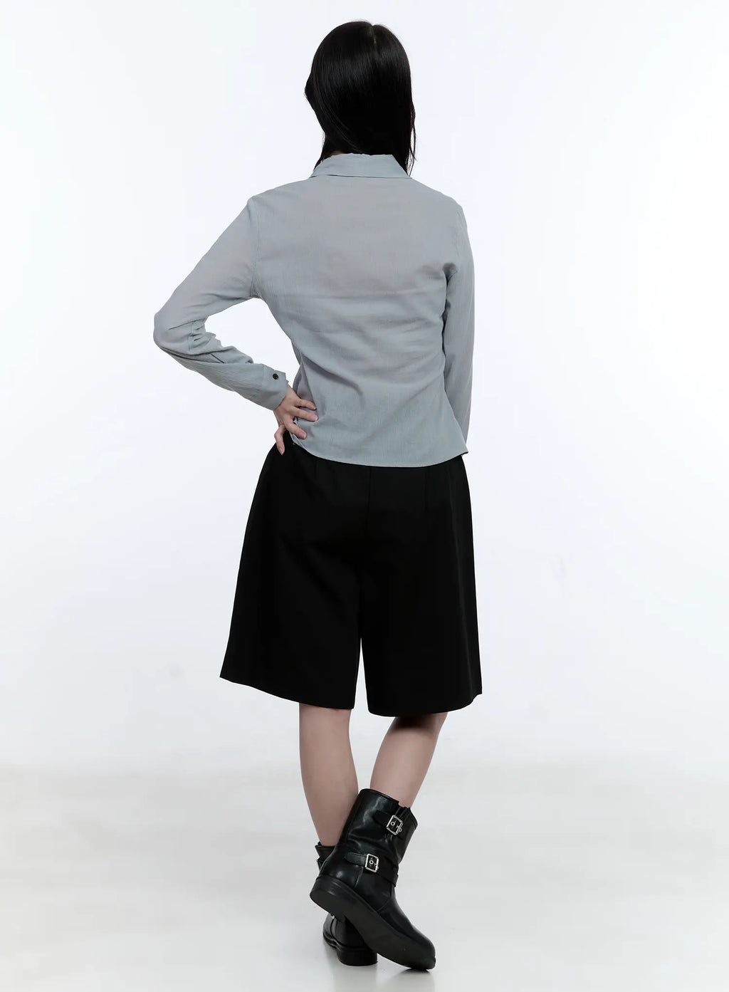 Pintuck Wide Jorts CG512