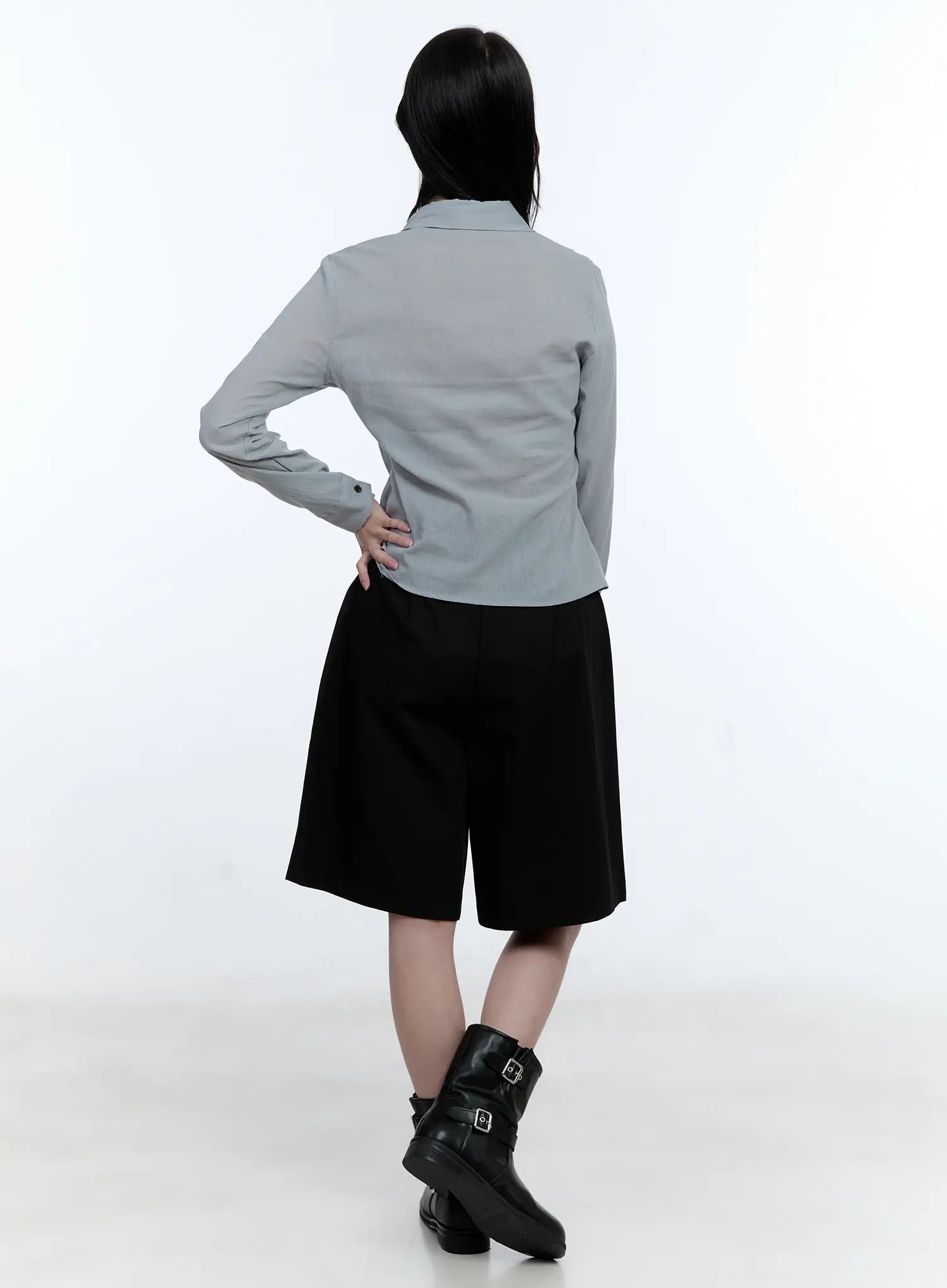 Pintuck Wide Jorts CG512