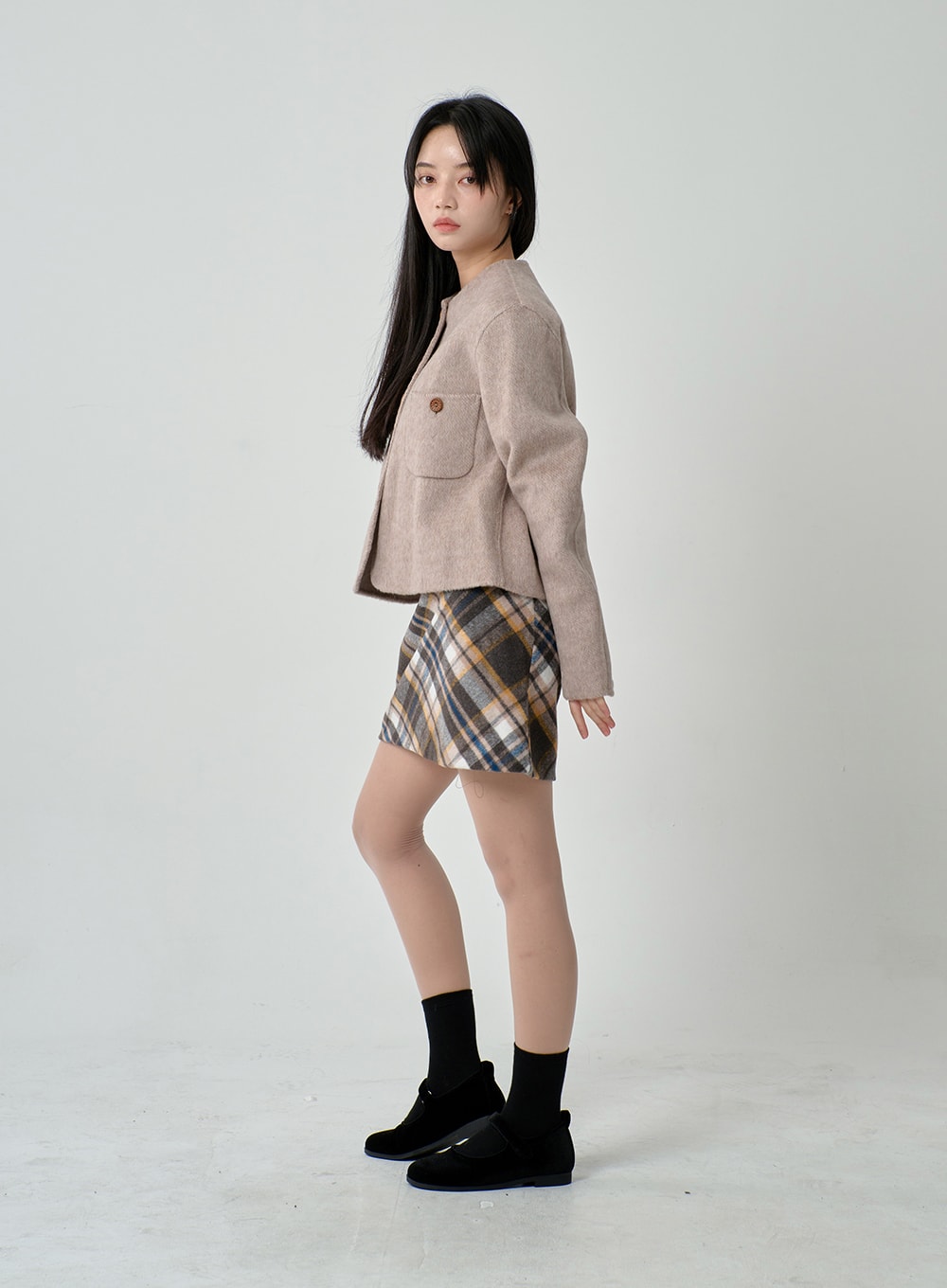 Wooden Button Jacket ON11