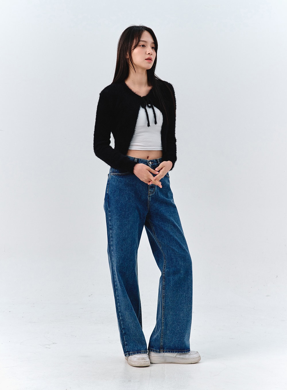 Bouclé Ribbon Tie Bolero OO316