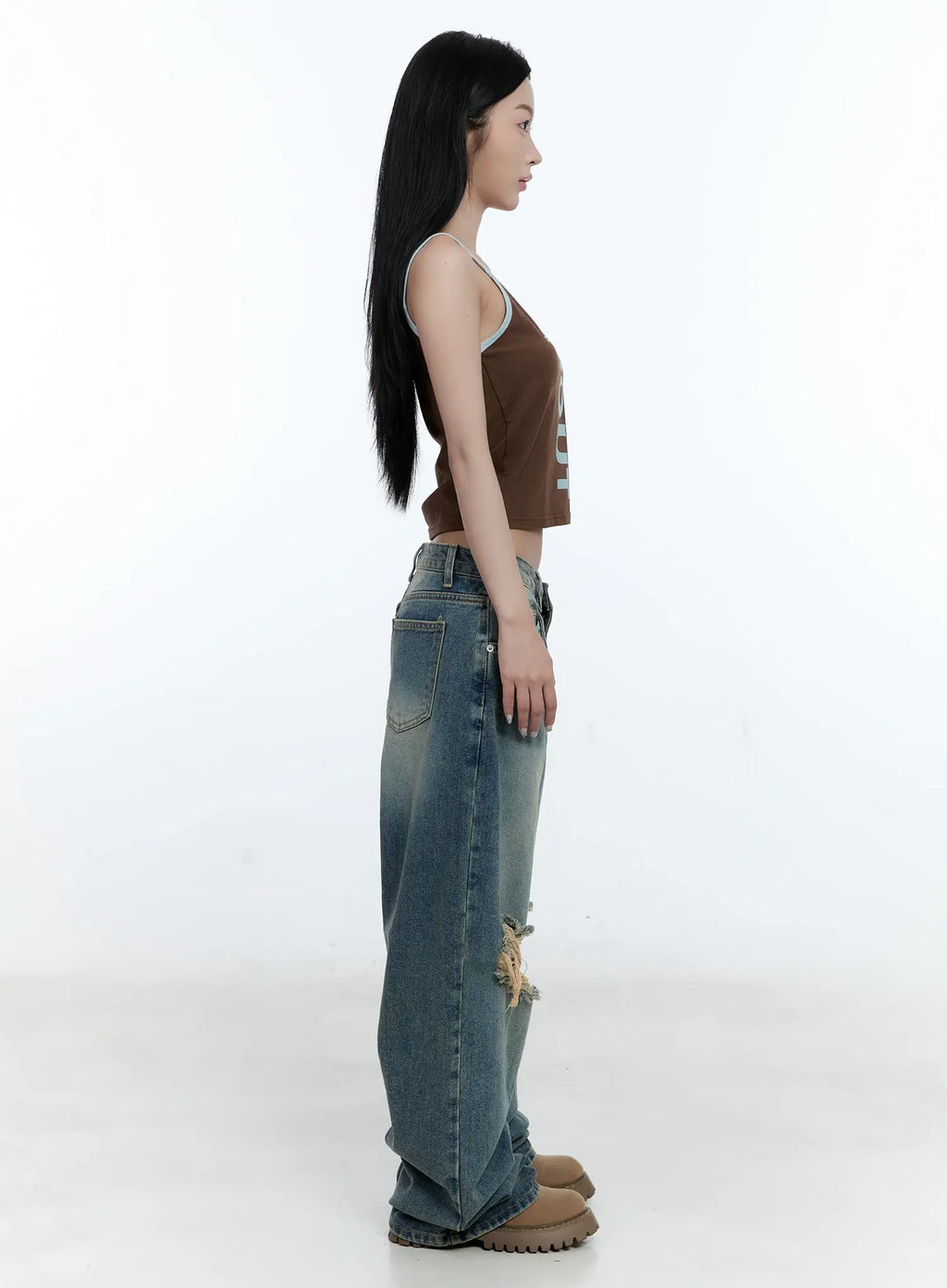 Contrast Graphic Tank Top CG501