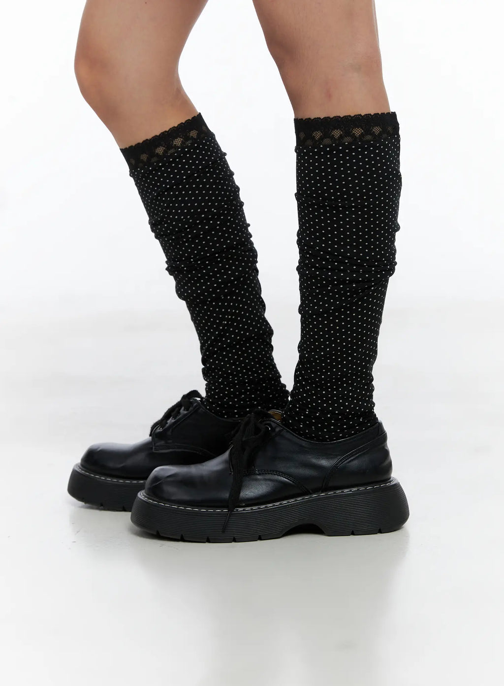 Polka-Dot Lace Leg Warmers CS505