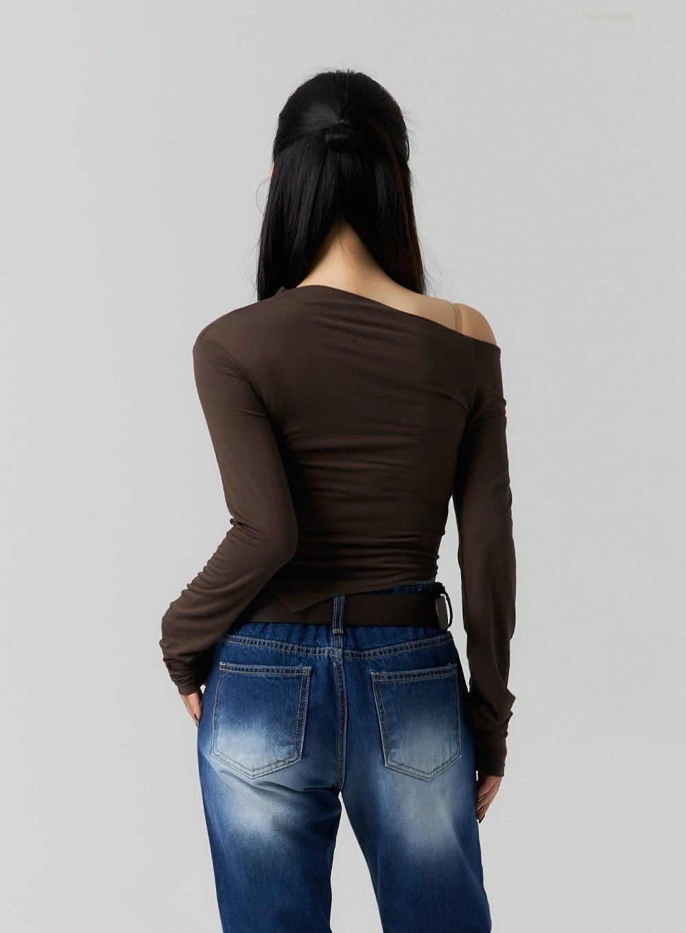 One-Shoulder Crop Top CS312