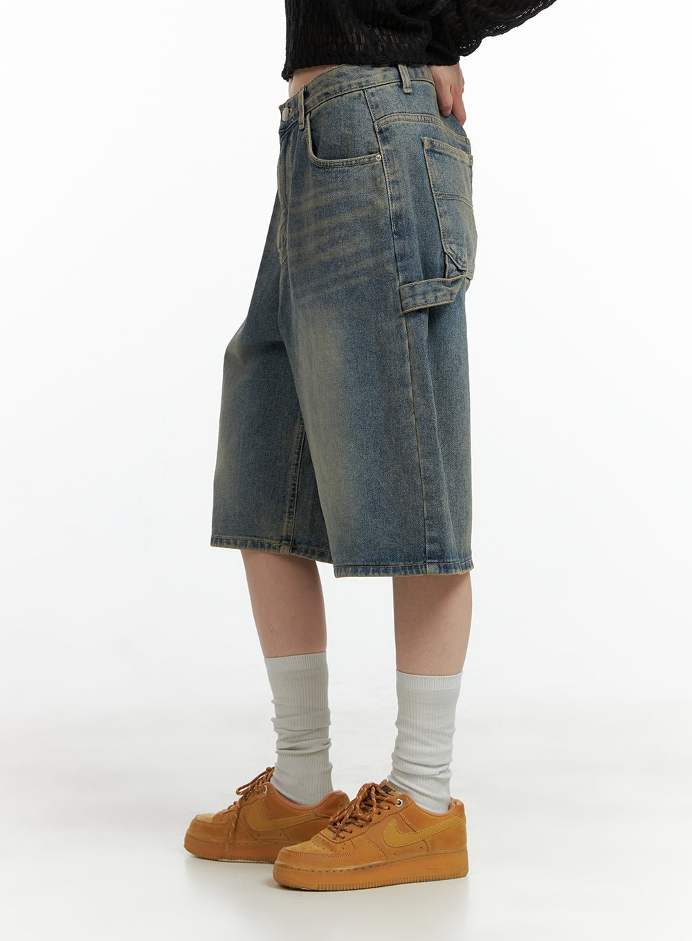 Washed Baggy Jorts CL401