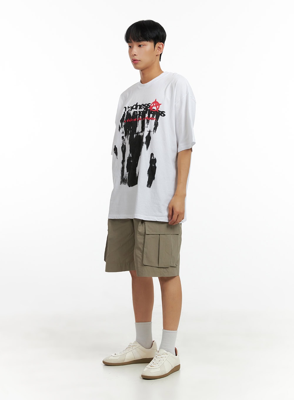 Men's Oversize Graphic Cotton T-Shirt CL429