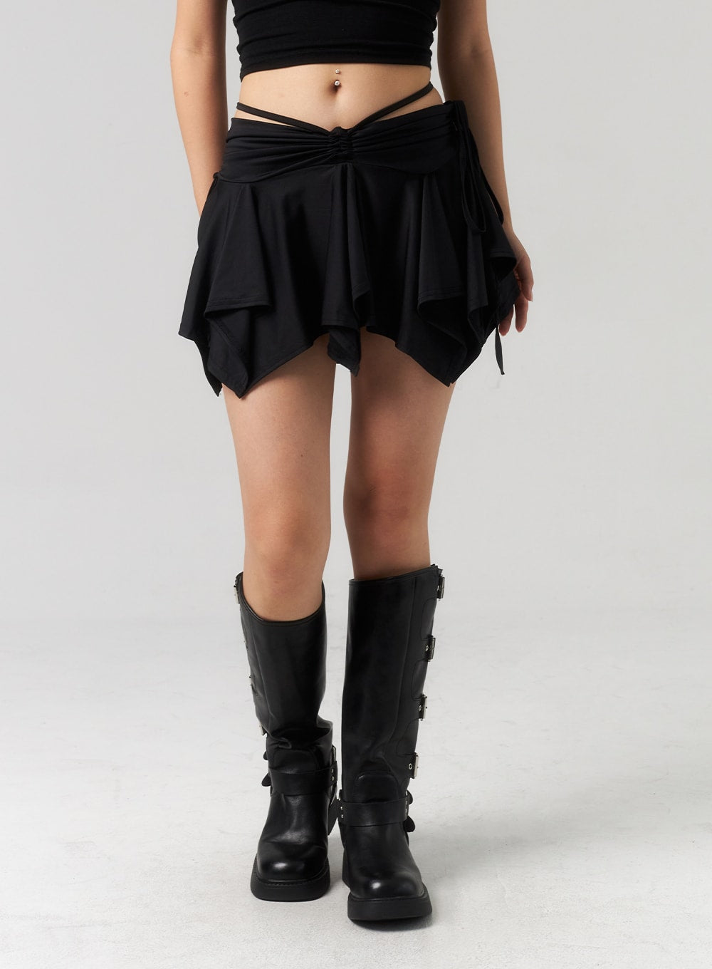 Waist Strap Mini Skirt CU330