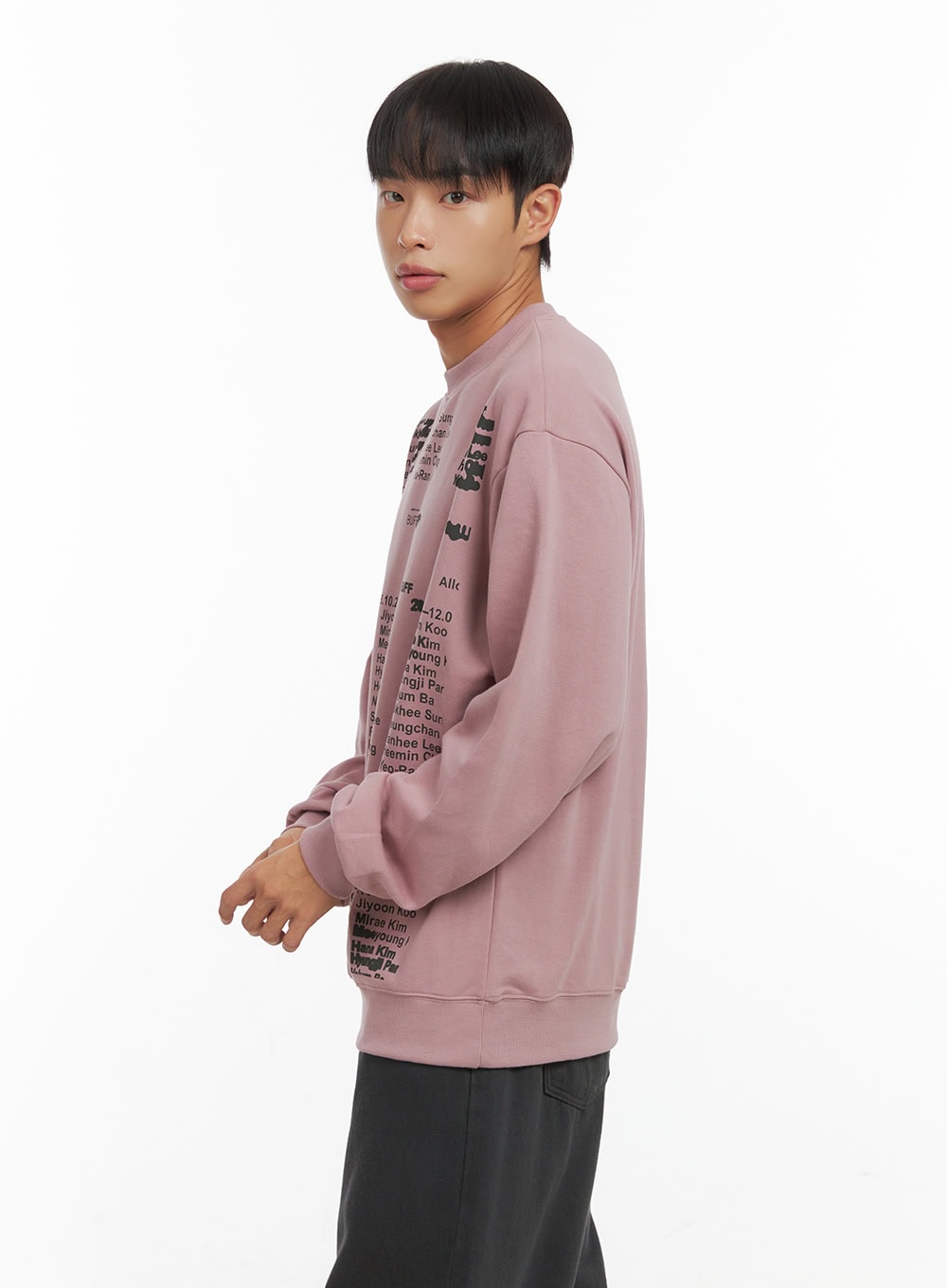 Lettering Crew Neck Sweatshirt CO410