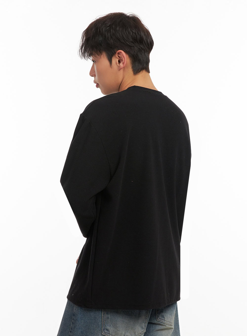 Men's Solid Long Sleeve Tee ID427