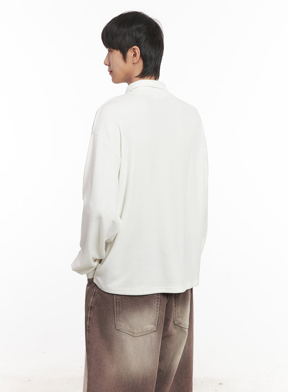 Men's Collared Long Sleeve Shirt IM519