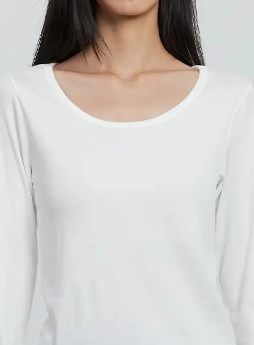 Round-Neck Long Sleeve Top IS515