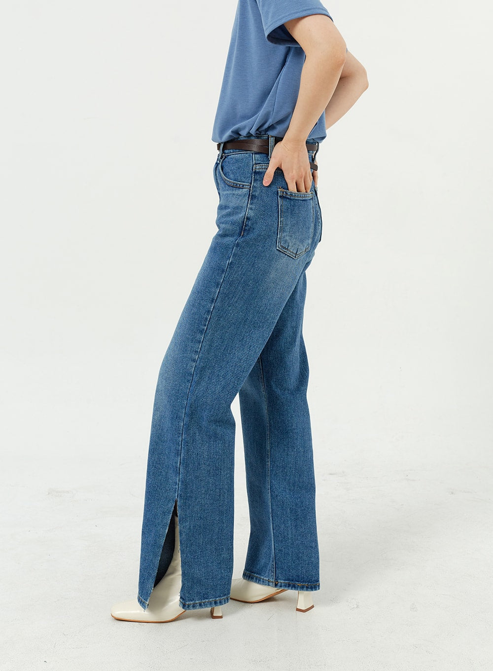 Side Slit Jeans OM308