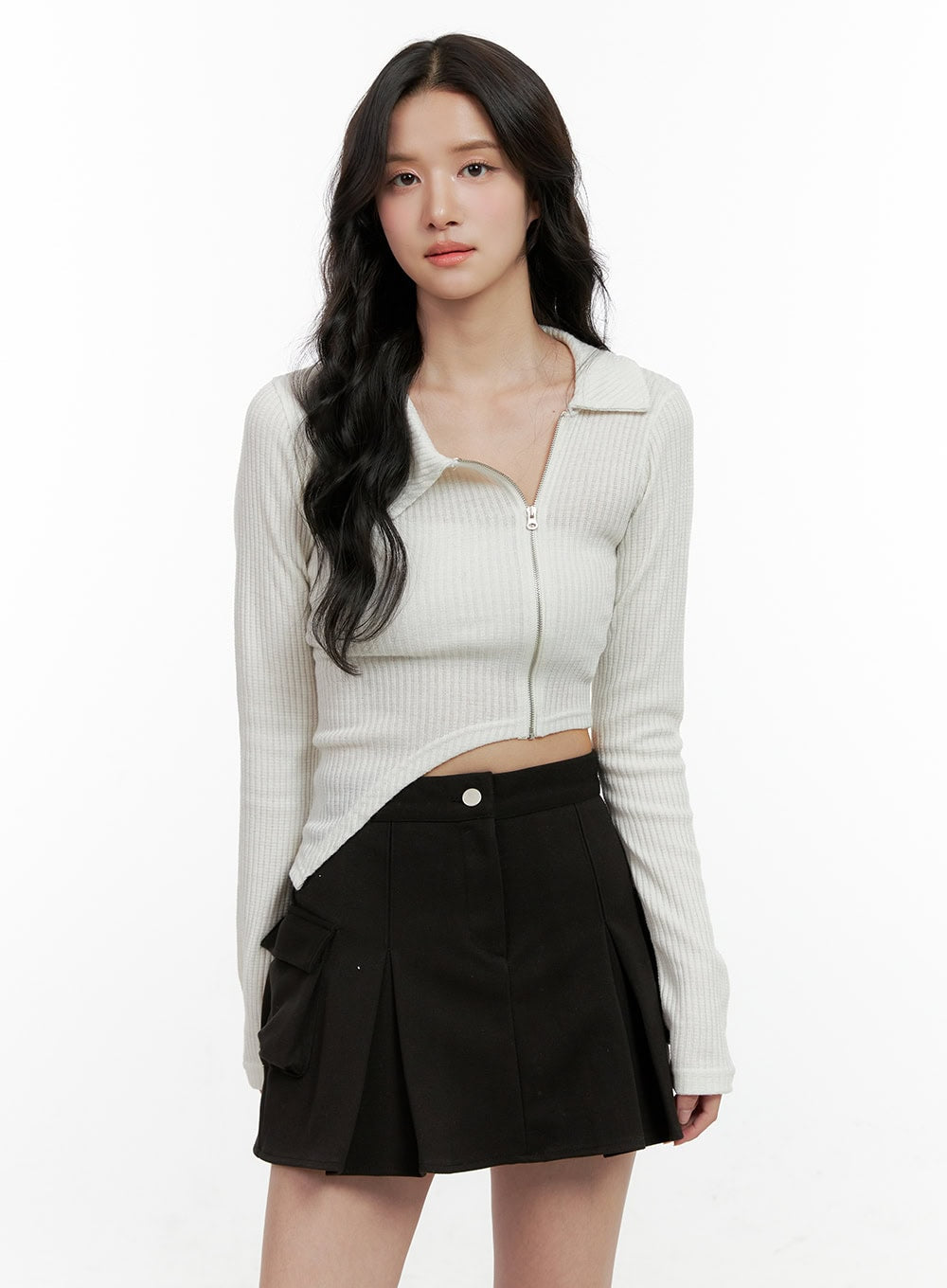 Asymmetric Slim Fit Cardigan ON404