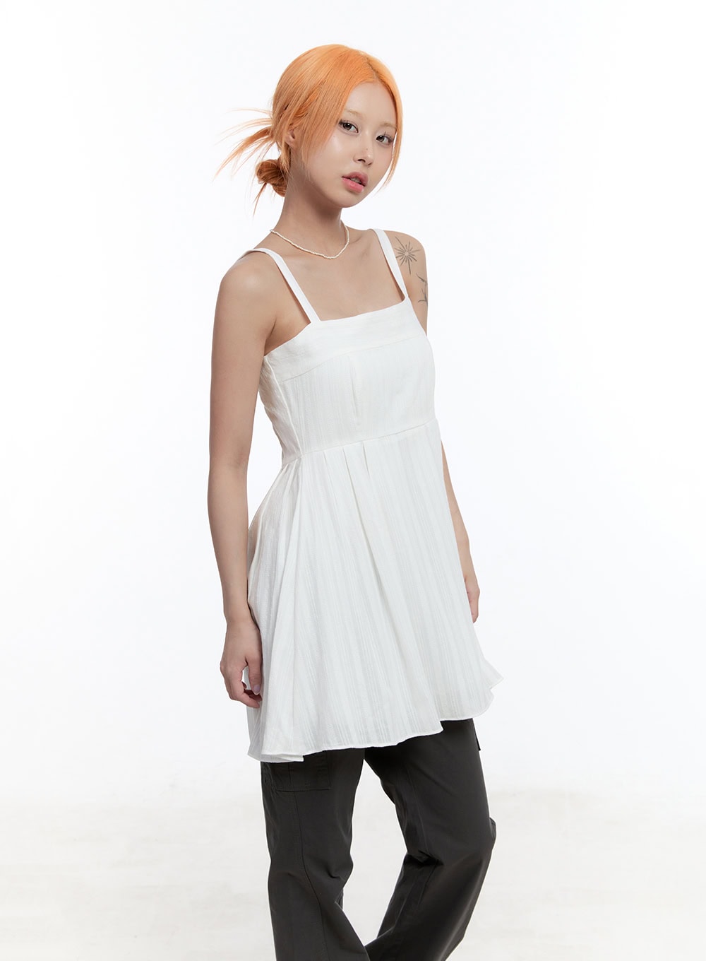 Rosy Flare Mini Dress CY530