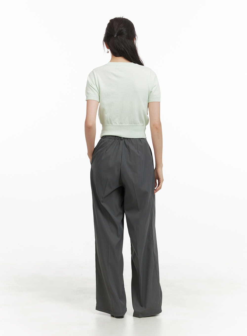 Wide Fit Trousers with Banding OY421