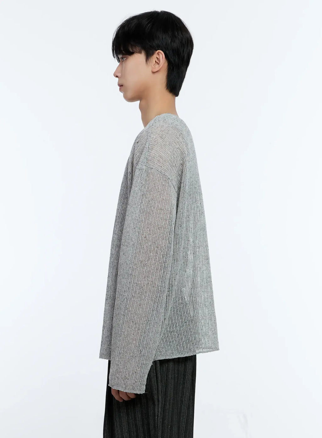 Men's Mesh Long Sleeve Graphic Top IG501