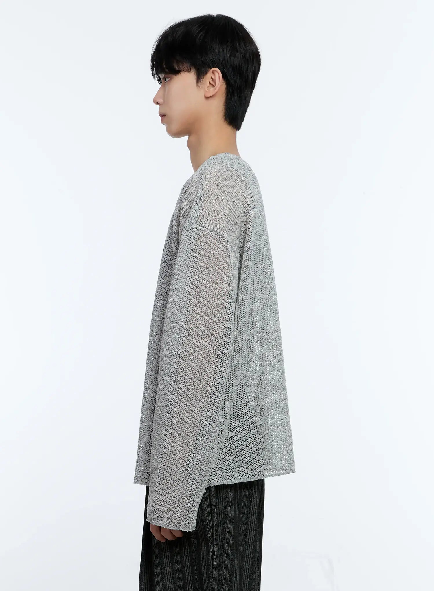 Men's Mesh Long Sleeve Graphic Top IG501