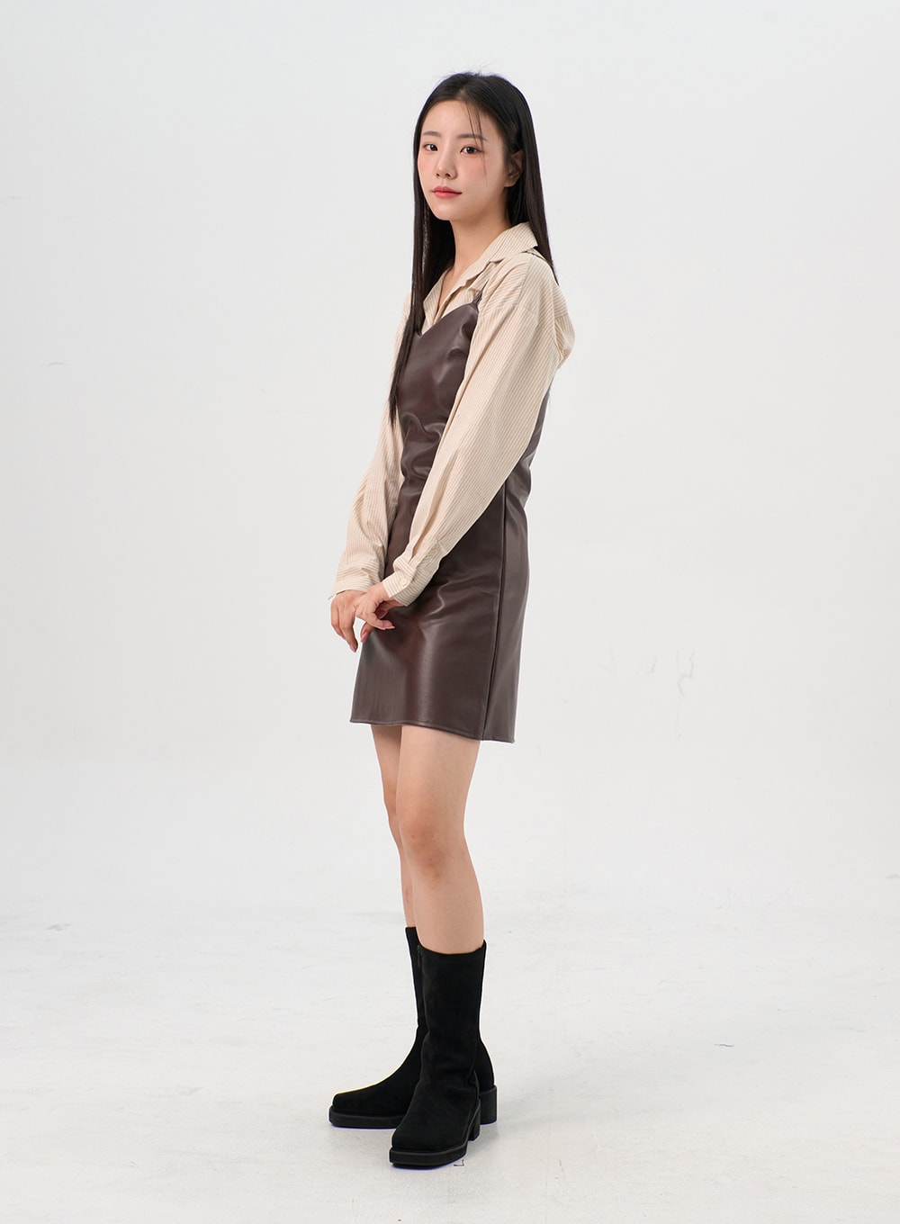 Striped Button Down Shirt OS302