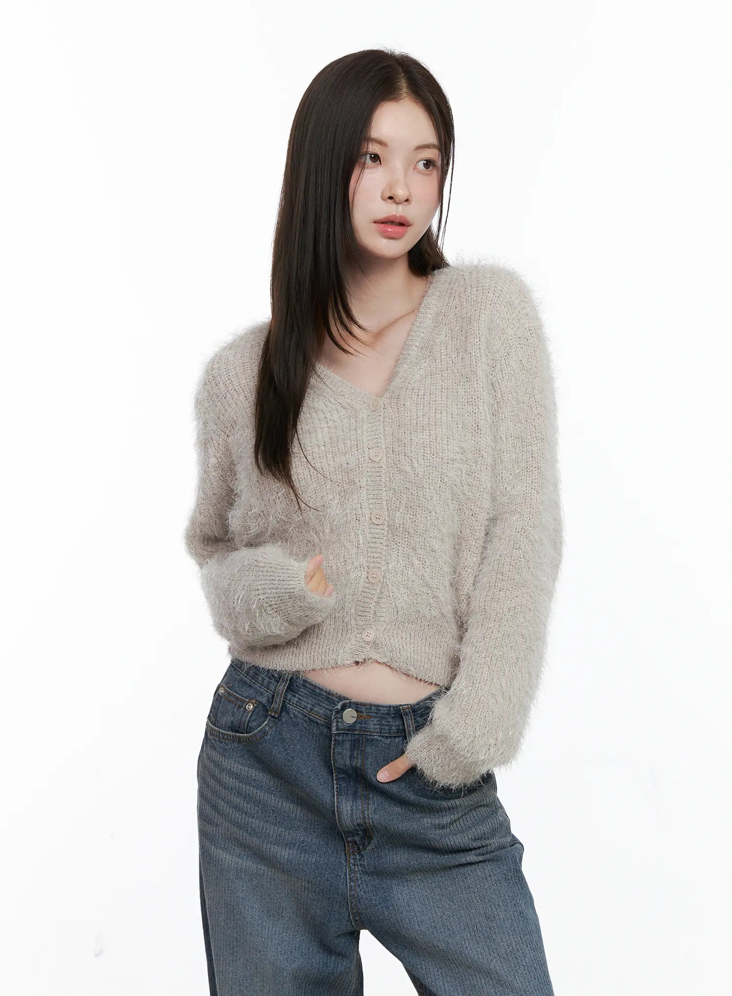 Soft Knit Crop Cardigan CO503