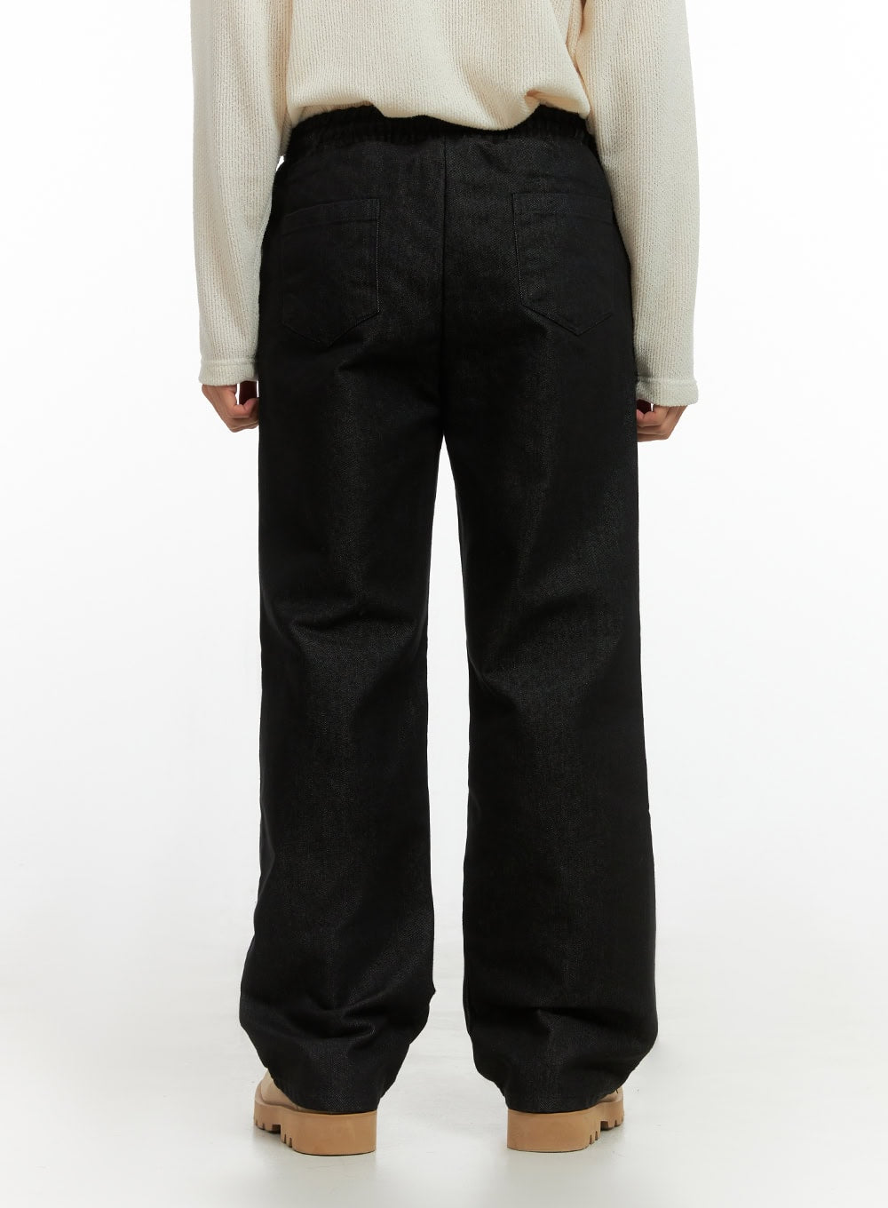 Men's Elastic-Back Denim Jeans IO420