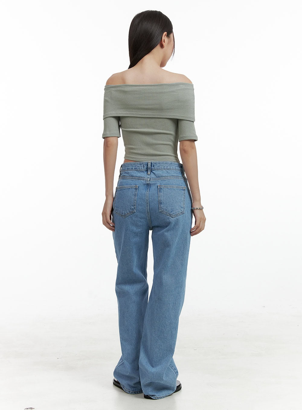 Washed Wide Fit Jeans OL401