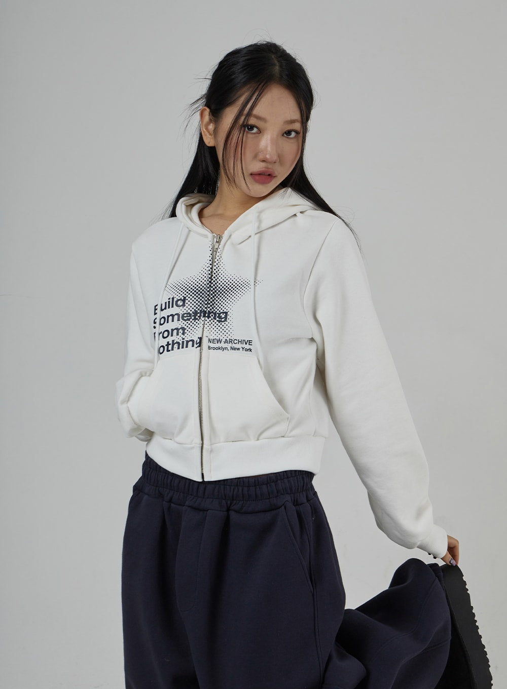 Graphic Zipper Hoodie CD27