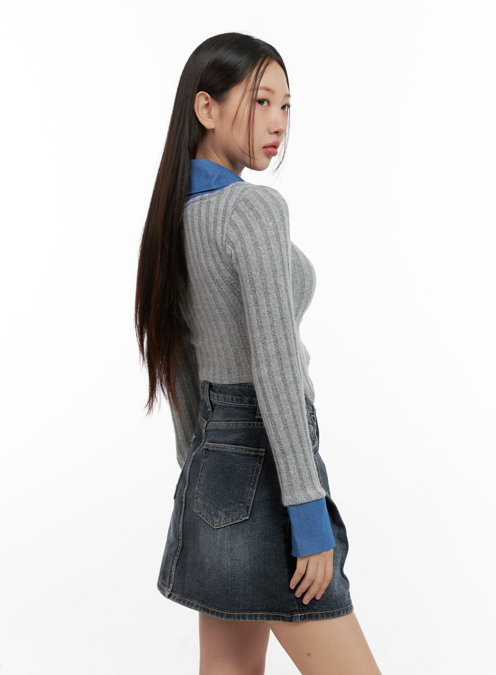 Colorblock Knit Shirt CN412