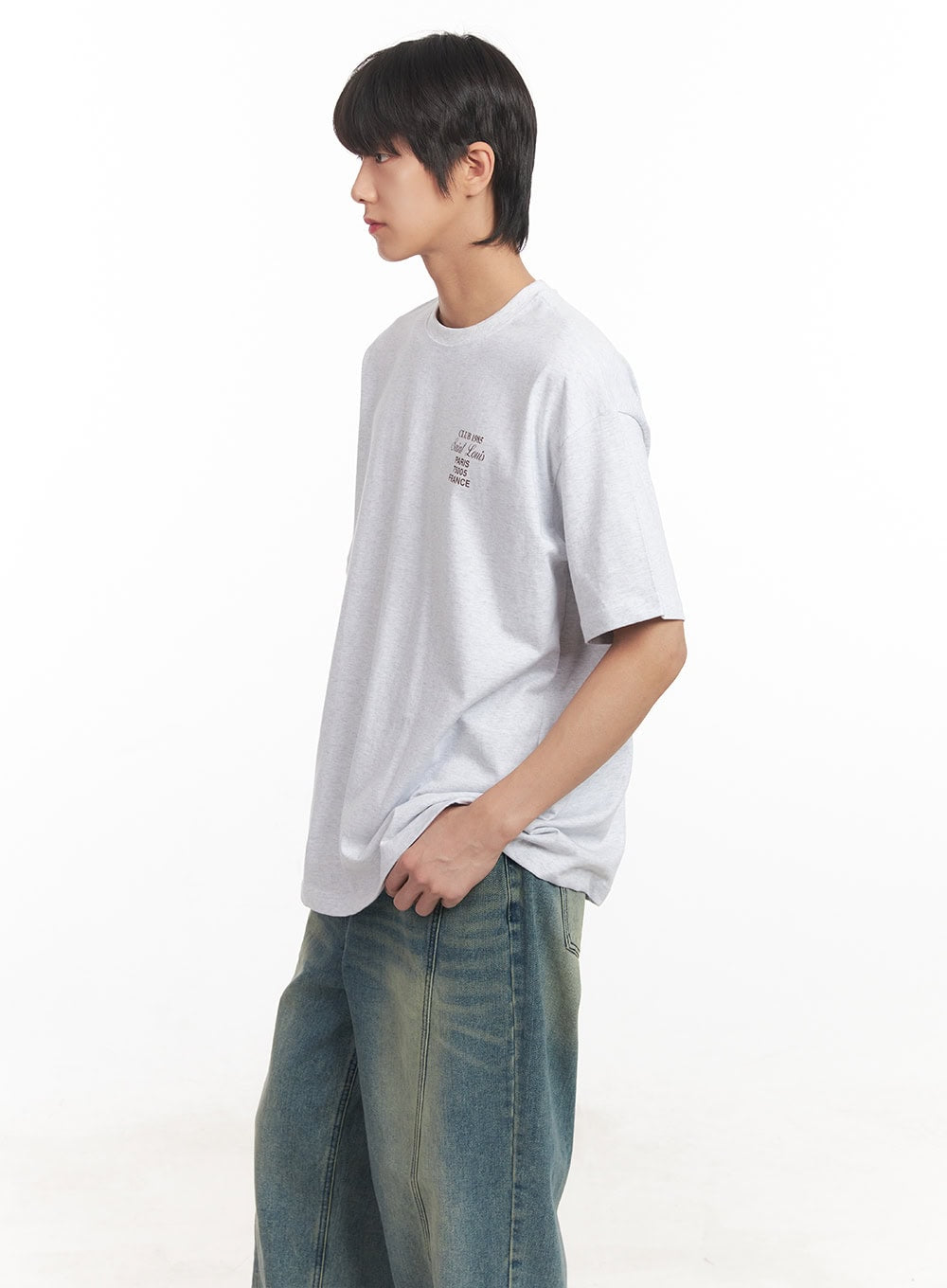 Men's Graphic Oversized T-Shirt IA511