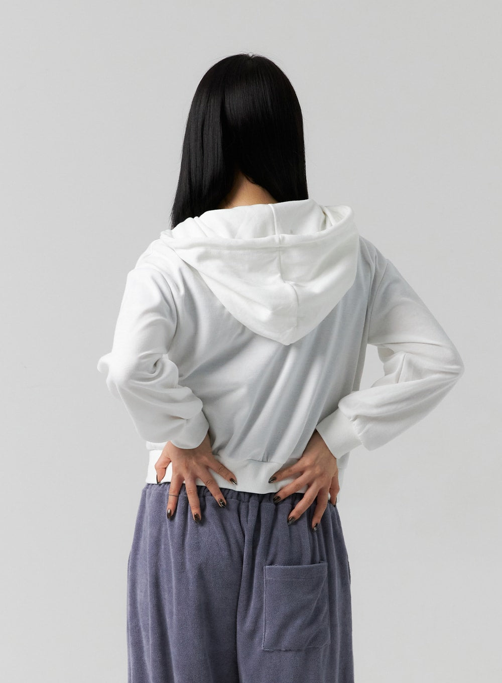 Graphic Print Zip-Up Hoodie CS312