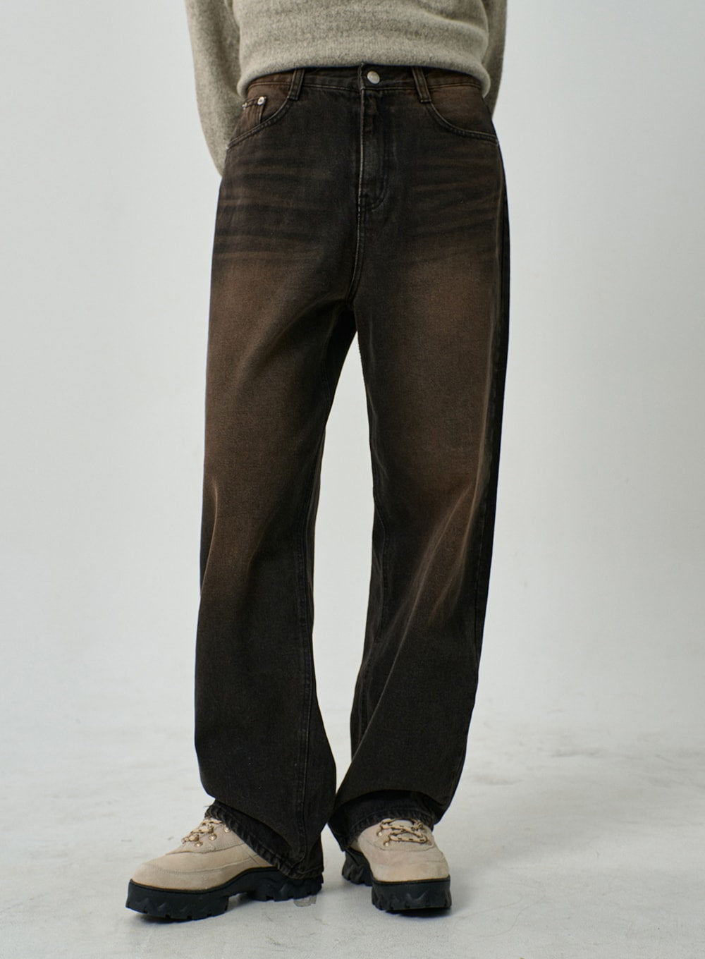 Washed Wide Leg Jeans CD14